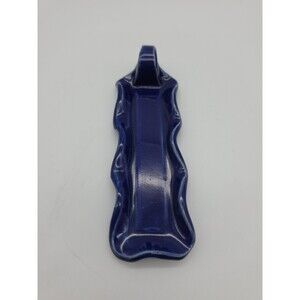 Studio Pottery Butter Dish Tom Jones Fairhope Alabama Cobalt Blue